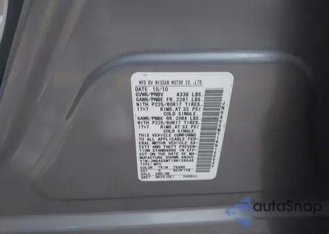 2011 Nissan Rogue Sv z USA, uszkodzony, nr VIN JN8AS5MT1BW158948